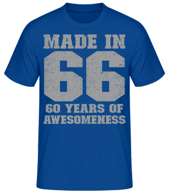 60 Years Of Awesomeness - T-shirt standard Homme - Bleu royal - Devant