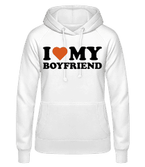 I Love My Boyfriend Black · Frauen Basic Hoodie