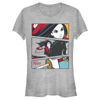 Disney - Atlantída Stratená ríša - Mulan Action Panels - Dámske Tričko - Melírovo šedá - Predné