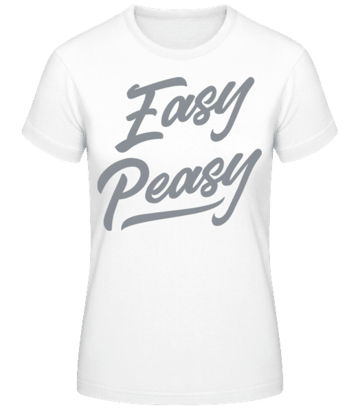 Aperçu: Easy Peasy - T-shirt standard Femme - Blanc - Devant