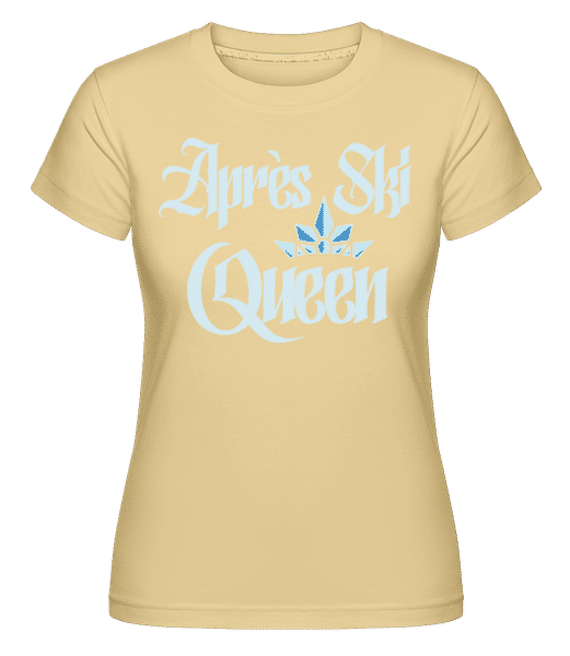 Preview: Après Ski Queen -  Shirtinator Women's T-Shirt - Yellow - Front