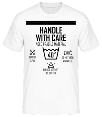 Handle With Care 40 - T-shirt standard Homme - Blanc - Devant