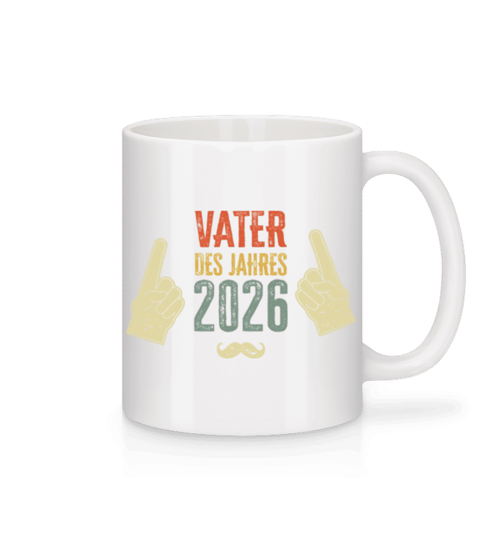 Vorschau: Vater des Jahres 2025 - Tasse - Weiß - Vorne