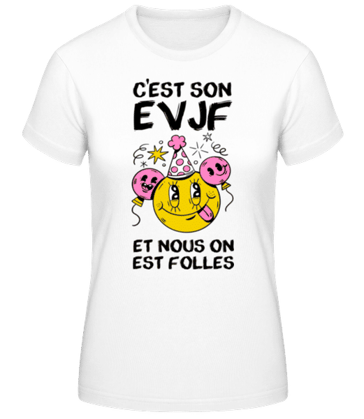 Aperçu: C’est Son EVJF - T-shirt standard Femme - Blanc - Devant