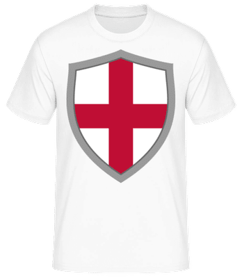 England Grey Border - Men's B&C T-Shirt - White - Front