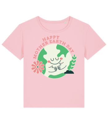 Happy Mother Earth Day - T-shirt bio Femme Stanley Stella 2.0 - Rose - Devant