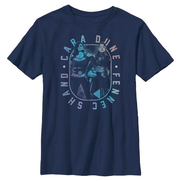 Aperçu: Star Wars - The Mandalorian - Cara Dune MandoMon Epi6 More Snacks - Enfant T-shirt - Bleu marine - Devant