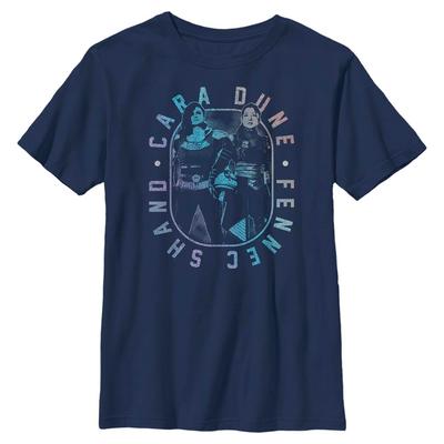 Star Wars - The Mandalorian - Cara Dune MandoMon Epi6 More Snacks - Enfant T-shirt - Bleu marine - Devant