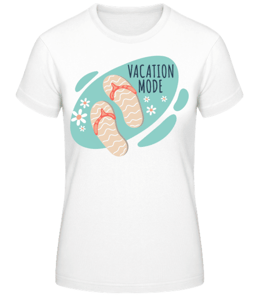 Vorschau: Vacation Mode - Frauen Basic T-Shirt - Weiß - Vorne