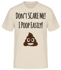 I Poop Easily - T-shirt standard Homme - Crème - Devant