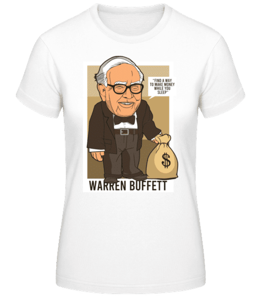 Aperçu: Warren Buffet Up Carl - T-shirt standard Femme - Blanc - Devant