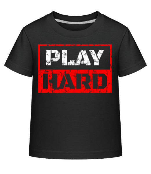 Aperçu: Play Hard - T-shirt shirtinator Enfant - Noir - Devant