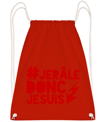 Donc Je Suis - Sac à dos Drawstring - Rouge - Vorn