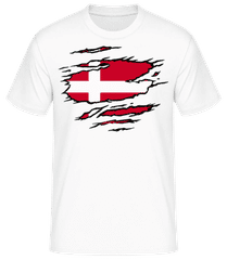 Zerrissene Fahne Dänemark · Männer Basic T-Shirt