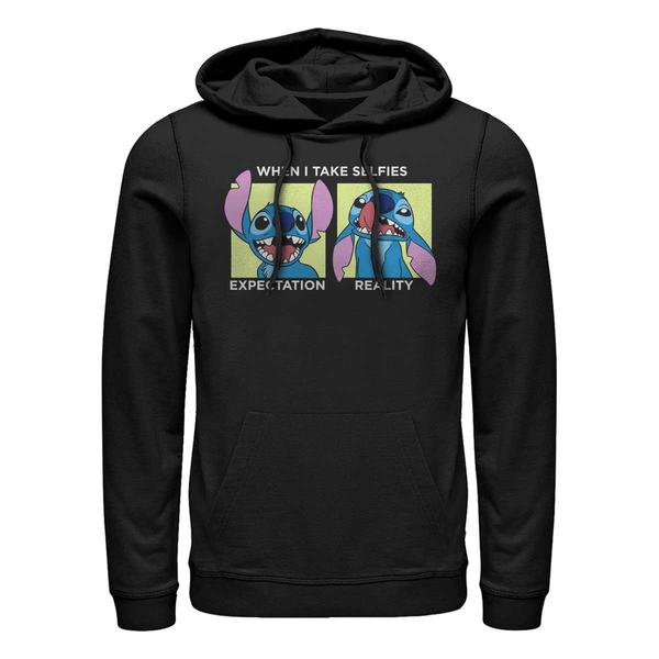 Aperçu: Disney - Lilo & Stitch - Stitch Selfie - Unisex Sweat à capuche - Noir - Devant