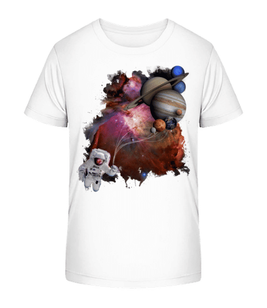 Aperçu: Austronate Dans L'Éspace - T-shirt bio Enfant Stanley Stella 2.0 - Blanc - Devant