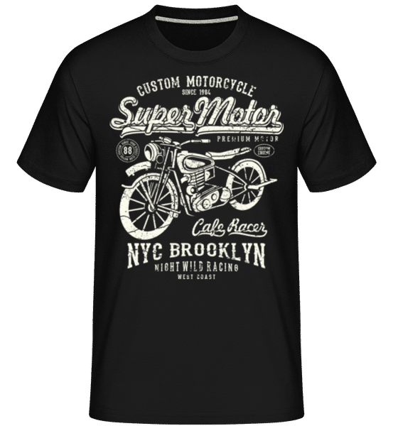 Preview: Super Motor -  Shirtinator Men's T-Shirt - Black - Front