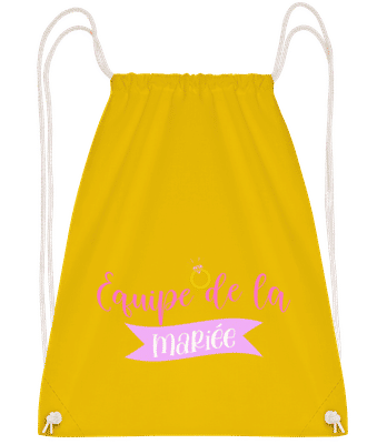 Equipe de la Mariée - Sac à dos sport - Jaune - Devant