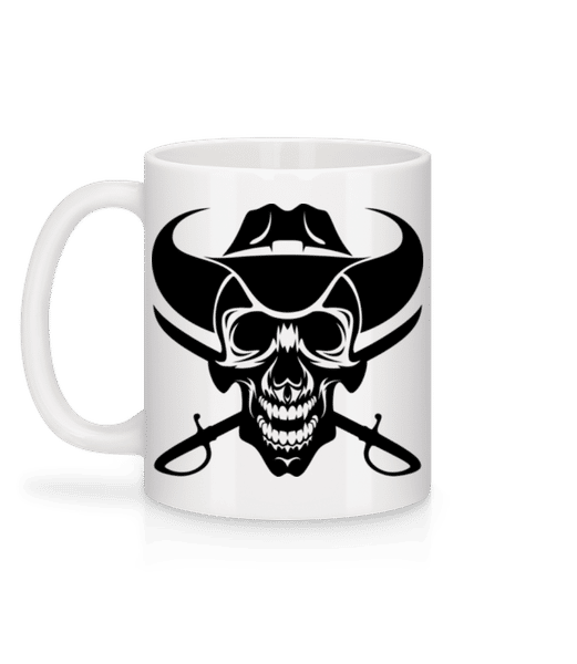 Vorschau: Wild West Skull - Tasse - Weiß - Hinten