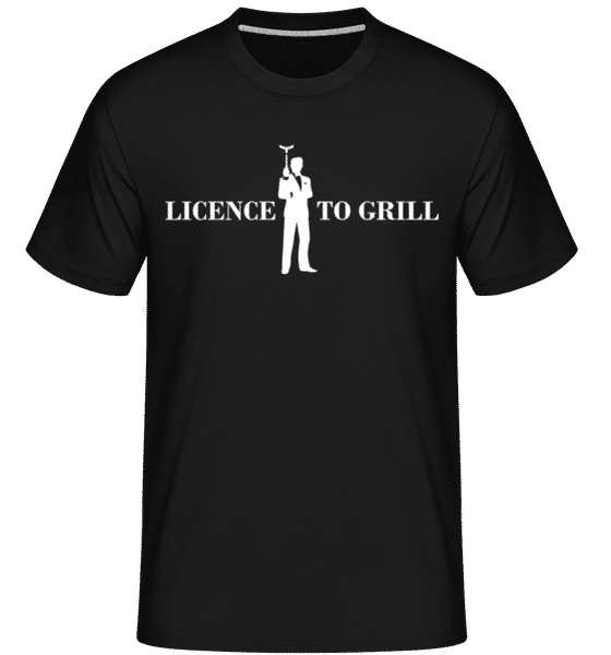 Aperçu: Licence To Grill -  T-Shirt Shirtinator homme - Noir - Devant