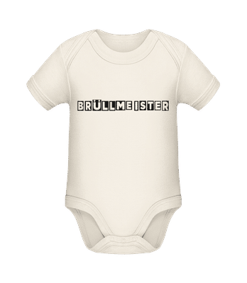 Brüllmeister - Baby Bio Strampler - Creme - Vorne