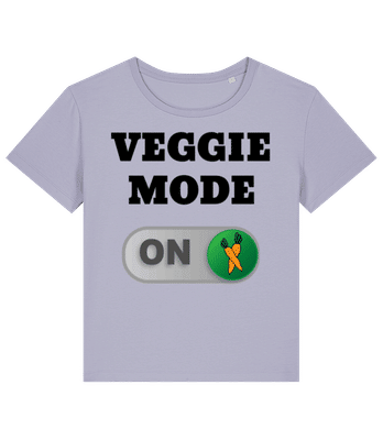 Veggie Mode On - Karotten - Frauen Bio T-Shirt Stanley Stella 2.0 - Lavendel - Vorne