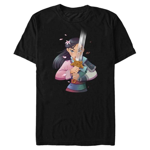 Aperçu: Disney - Mulan - Mulan Anime - Homme T-shirt - Noir - Devant