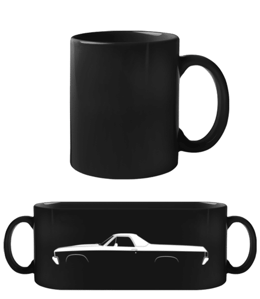 'Chevrolet El Camino SS' Silhouette - Tasse Noire - Noir - Devant