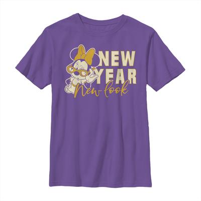 Disney Classics - Mickey Mouse - Minnie Mouse New Year - Christmas - Enfant T-shirt - Pourpre - Devant