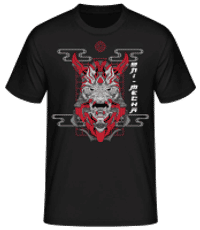 Oni Mecha - Men's Basic T-Shirt - Black - Front