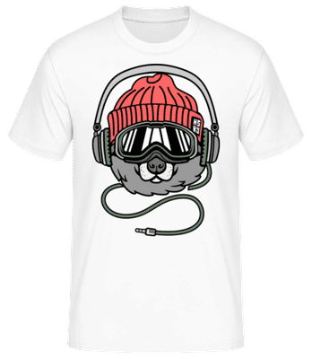 Cool Dog - Camiseta básica para hombre - Blanco - delante