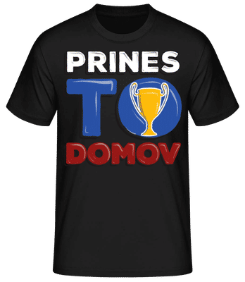 Futbal Slovensko Prines - Pánske basic tričko - Čierna - Predné