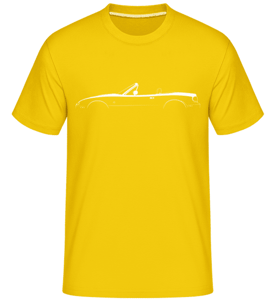 Preview: 'Mazda MX-5 Miata NA' Silhouette - Shirtinator Men's T-Shirt - Golden yellow - Front