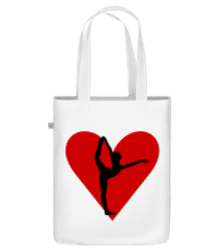 Yoga Heart - Bolsa ecológica - Blanco - delante