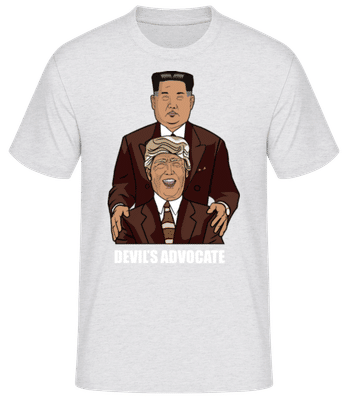 Devils Advocate - Männer Basic T-Shirt - Grau meliert - Vorne