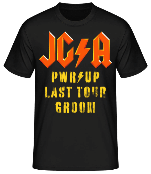 Vorschau: JGA Last Tour Groom - Männer T-Shirt B&C - Schwarz - Vorne