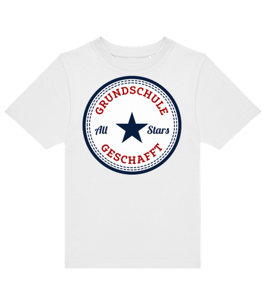 Vorschau: Grundschule Geschafft Template - Kinder T-Shirt B&C - Weiß - Vorne