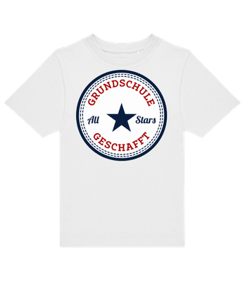 Grundschule Geschafft Template - Kinder T-Shirt B&C - Weiß - Vorne