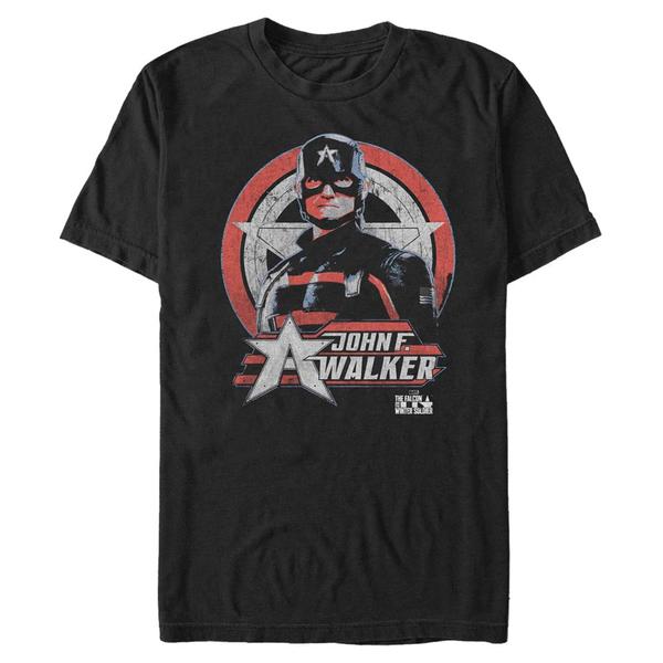 Aperçu: Marvel - Falcon et le soldat de l'hiver - John F. Walker Walker Cptn Ranger - Homme T-shirt - Noir - Devant