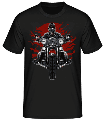 Wild Biker - Camiseta básica para hombre - Negro - delante