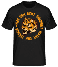 Was Dich Nicht Umbringt - Männer Basic T-Shirt - Schwarz - Vorne