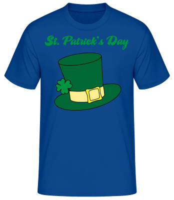 St. Patrick's Day Hat - Camiseta básica para hombre - Azul real - delante