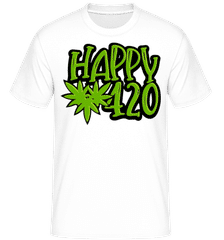 Cannabis Happy 420 ·  T-Shirt Shirtinator homme