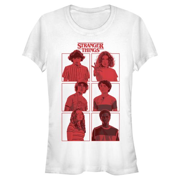Aperçu: Netflix - Stranger Things - Skupina S3 Boxup - Femme T-shirt - Blanc - Devant