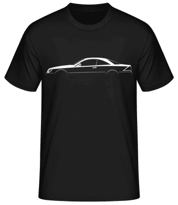 'Mercedes CL C215' Silhouette - Men's Basic T-Shirt - Black - Front