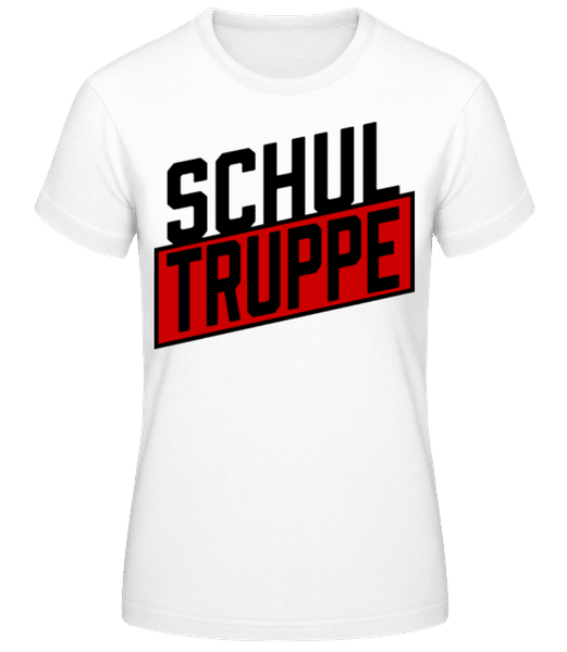 Vorschau: Schul Truppe - Frauen T-Shirt B&C - Weiß - Vorne