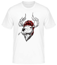 Christmas Reindeer 1 - Camiseta básica para hombre - Blanco - delante