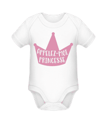 Appelez-Moi Princesse Pink · Body manches courtes bio