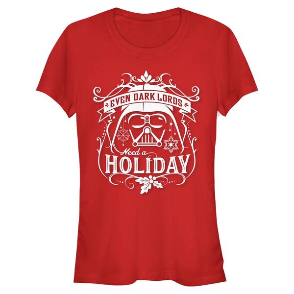 Star Wars - Darth Vader Holiday Sith - Christmas - Femme T-shirt - Rouge - Devant