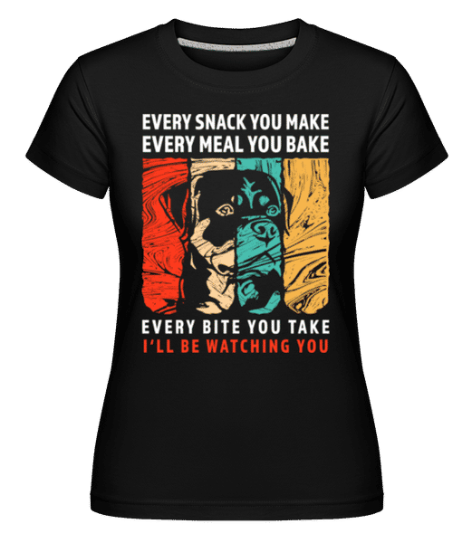Aperçu: I'll Be Watching You -  T-shirt Shirtinator femme - Noir - Devant